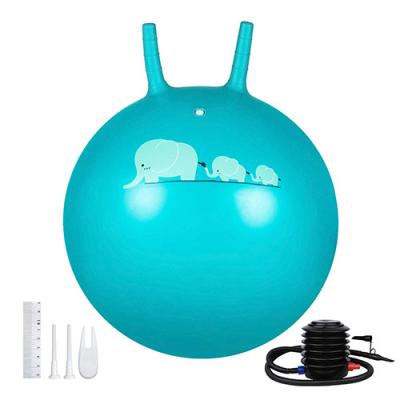 China Kind-PVC-Raum-Trichter-Ball-aufblasbarer Spielzeug-Yoga-Ball mit Griff SGS-Zertifikat zu verkaufen