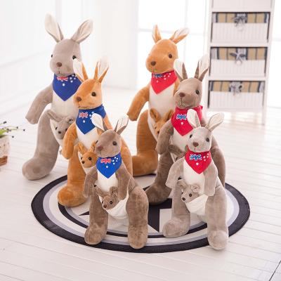 China Decoration Australia Cute Kangaroo Kawaii Plush Soft Toys Mother and Child Kangaroo Stuffed Plush Soft Toys for Baby Gifts for sale