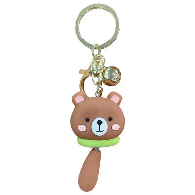 China Metal Key Chain Gift Send E-85 Cartoon Resin Wind Chimes Cute Animal Key Chain Bag Accessories for sale