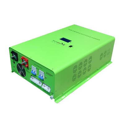 China 1kw to 12kw 12v 24v 48v dc to 220v 230v ac low frequency pure sine wave power inverter with MPPT charger 600*219*180 for sale