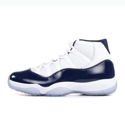 China PVC Retro Jubilee 25th Anniversary Multiplied AJ 11 Mens Womens Basketball Shoes Legend Olive Athletics Outdoor Trainers Blue Scam Rope for sale