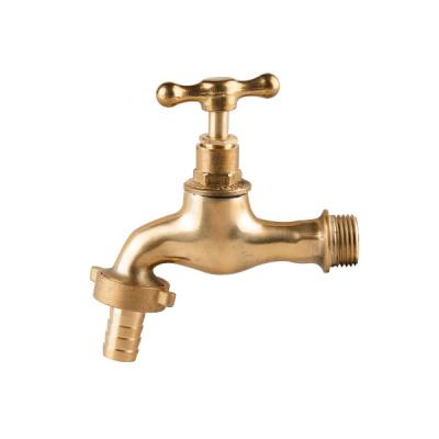 China Basin Polished Brass Water Faucet/Brass Bibcock for sale