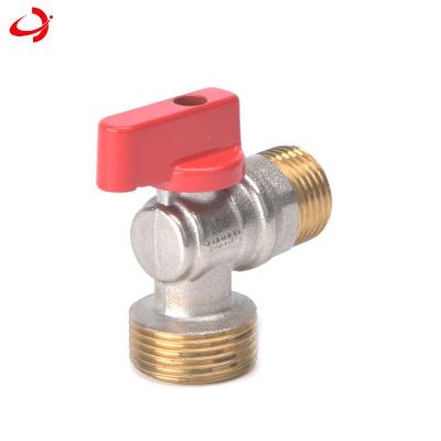 China General Nice Angle Check Valve JD-4083 Price Brass With Red Standard Normal Water Temperature Middle Manual Handle JD Fluid Temperature for sale