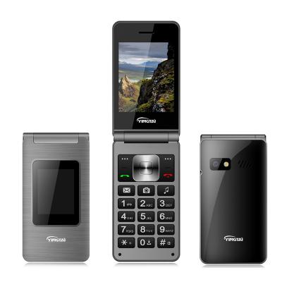 China Dual Screen Dual SIM Card Factory Price 2.8 Inch 3G Flip Phone Dual Sim BT Unlocked Cell Phone for sale