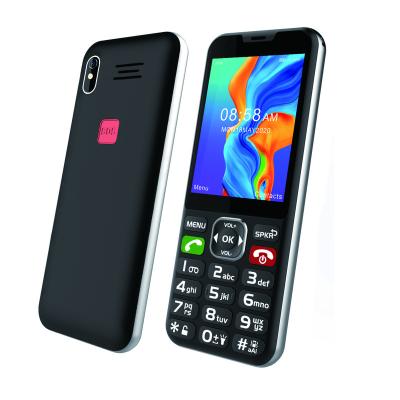 China Double SIM Card Unlocked 2.8 Inch 4G LTE Cell Phone Big Button SOS FM Torch Optional Dual SIM Cradle Bar Phone For Elderly for sale