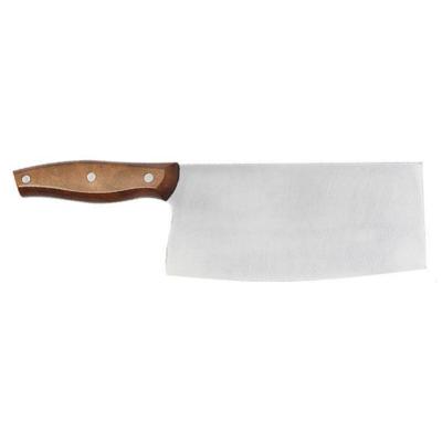 China High Quality Disposable 7 Inch Stainless Steel Kitchen Chinese Cleaver Cutting Knife Wood Handle For Home for sale