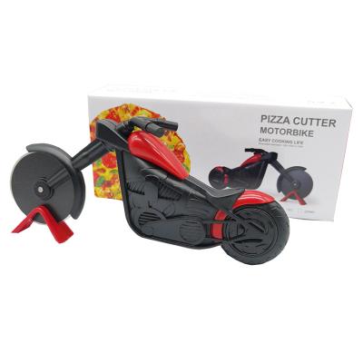 China Viable Wholesale Motorcycle Shape Pizza Slicer Cutter Food Divider Kitchen Cheese Tools for Outdoor Camping and Cooking for sale