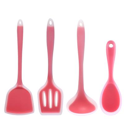 China Home Viable Silicone Supplier Kitchen Nylon Ware Cooks Semi-transparent Cooking Utensils Set For Cooking for sale