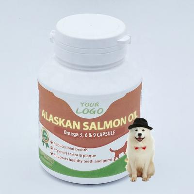 China Viable Wholesale Pure Wild Alaskan Salmon Oil For Dogs Private Label Dog Muscle Supplements for sale