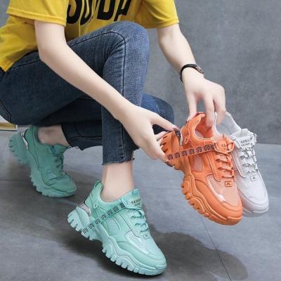 China Fashion Trend WF2 Meow Breathable Women's Chunky Shoes Sneakers For Ladies for sale