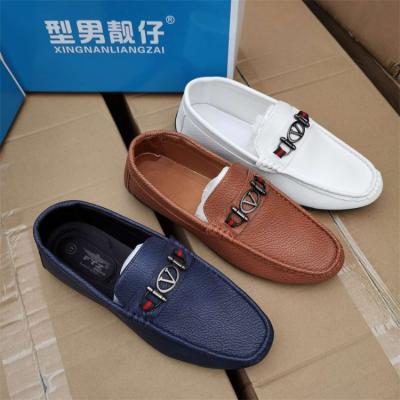 China New Design Trend MD8161 Men's Fashion Loafer Men's Casual Driving Leather Shoes for sale