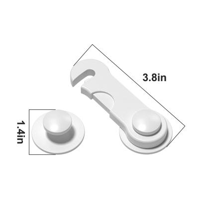 China Easy To Install Plastic Kids Cabinet Lock Child Safety Strap Locks Drawer Door Cupboard Strap Safeties To Protect Children From Safe for sale