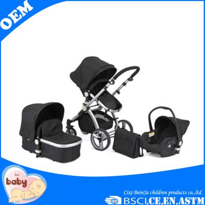 China aluminum tube aluminum baby stroller 3 in 1china made baby kids jogger stroller for sale