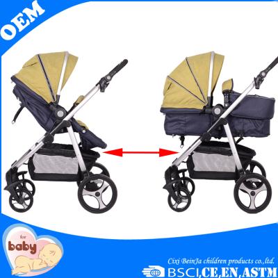 China Aluminum alloy baby stroller/pram en1888 approved certificate for sale