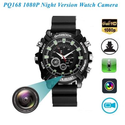 China 1920*1080P Full HD Version Pinhole Watch Cam PQ168 Cam PQ168 Hidden IR Night Vision Camera Watch Motion Detector Video Recorder for sale