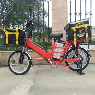 China Standard 20 Inch 12ah/48V+30ah/48V Double Batteries 350W Motor Fork Hydraulic Electric Cargo Bicycle for sale