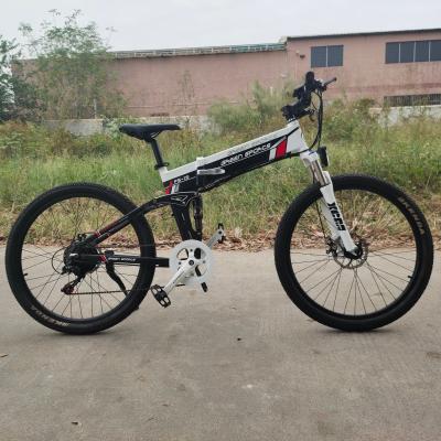 China Aluminum alloy 26 inch wheel aluminum alloy frame 48v1000w motor 48v14ah lithium battery folding electric bike mountain ebike for sale