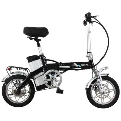 China Aluminum alloy 14 inch 12ah/48v lithium battery folding electric bike brushless motor 240w aluminum alloy frame ebike city electric ebike fat for sale