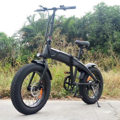 China Aluminum alloy fat tire folding electric bike 20 inch wheel aluminum alloy frame 48v14ah lithium battery motor city electric ebike fat 48v/750w fat folding tire bicycle brushless electric bicycle for sale