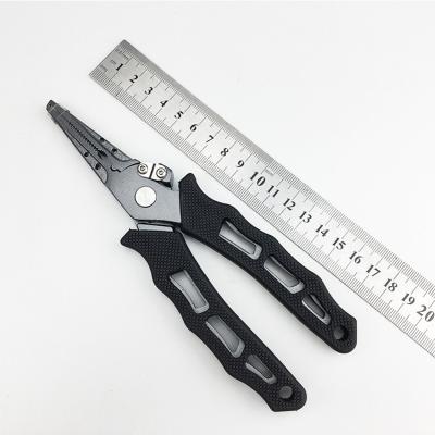 China Outdoor Sports Pliers High Quality Aluminum Alloy Split Ring Fishing Pliers Saltwater With Tungsten Carbide Cutters for sale