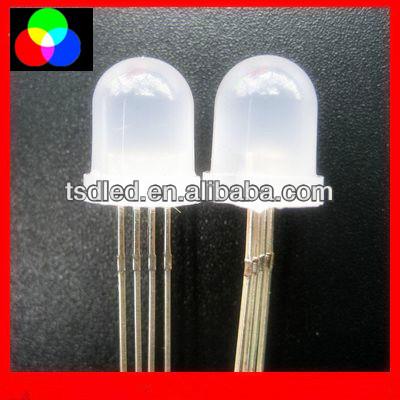 China 10mm RGB LED , Common Anode Full Color 4 Legs Diffused RGB LED Diode TL-DR10RGB-CA for sale