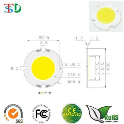 China Epistar chip 3W 5W 7W high power aluminum cob led diode with 18mm light area for sale