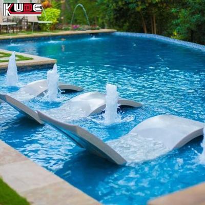 China Environmental UV8 / Eco - Friendly Rated Outdoor Polyethylene In - Pool Chaise Lounge In - Water Plastic Sun Sofa for sale