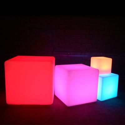 China Morden New Design Party Bar Illuminated Cube LED Outdoor Furniture LED On Sale for sale