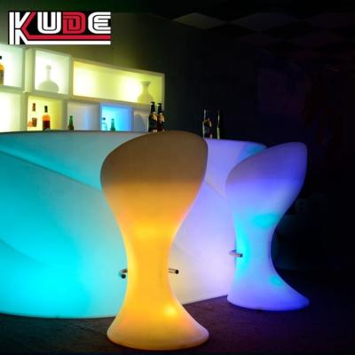 China Modern 16 Color Changing Light Up Bar Chair Cheap LED Light Used Restaurant Bar Stools Led Bar Furniture for sale