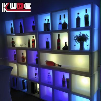 China Viable Light Up Square Cube LED Ice Bucket For Beer Party And Night Club Decorations for sale