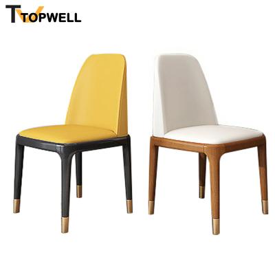 China Home Decoration Soft High Quality Soft Material Design PU Solid Wood Legs Seat Chair Lounge Gaming Chair Home Restaurant Chair for sale