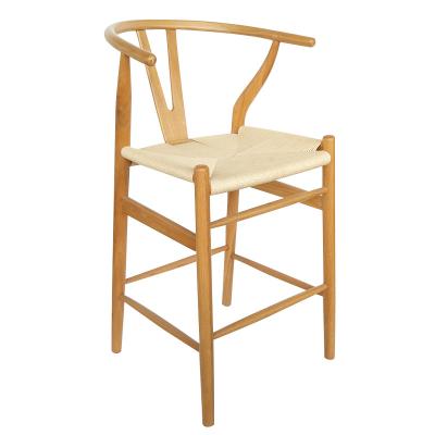 China Durable Wholesale Restaurant Furniture Solid Wood Dining Chair Restaurant Rattan Cafe Chair for sale