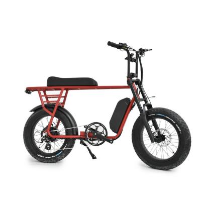 China 2022 new aluminum alloy hub motor 750w 48v Bafang ebike with extend frame in red for sale