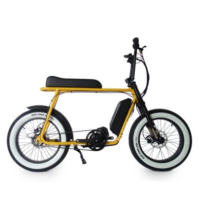 China 2021 mid standard retro-belt 1000w bafang bbshd motor ebike with yellow frame for sale