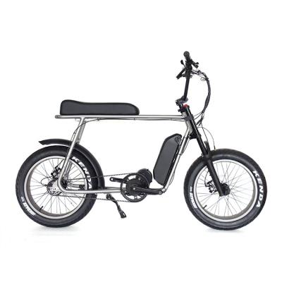 China Deluxe Belt Drive Mario 250W Bafang Mid Motor Ebike With 36v17.5ah Battery for sale