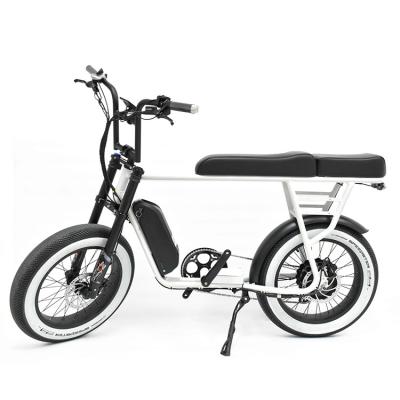 China Modern retro aluminum alloy Mario electric bicycle extend electric bicycle with 48v 1000w hub motor for two person for sale