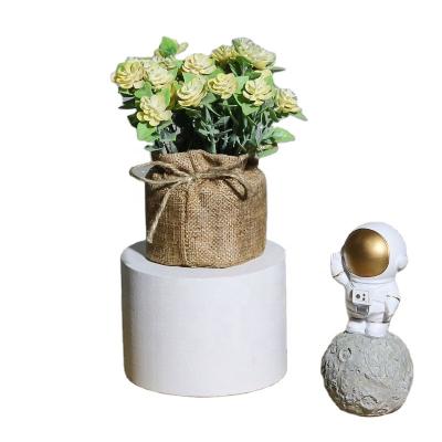 China FY3066 Artificial Flower Artificial Camellia Flower Artificial Plant Potted Amazon Furnishing Small Plant Home Decoration PU Camellia for sale