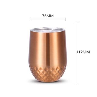 China New Design 350ml/12oz Tumbler Cup Lid Double Wall Sustainable Vacuum Insulated Stainless Steel Tumbler for sale