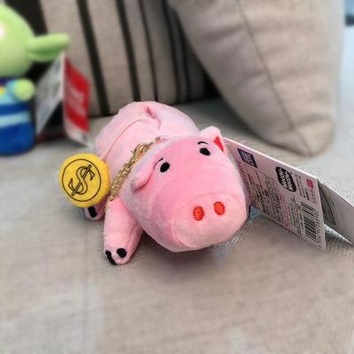 China Wholesale Cartoon Toy Story Deehus Pig Shaped Money Saving Coin Piggy Bank Plush Toys Bag Props Coin Money Saving Box for sale