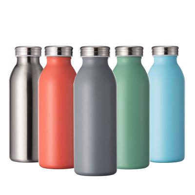 China Modern Custom Gift 304 Stainless Steel Double Layer Milk Bottle Outdoor Portable Sports Vacuum Clean Tumbler Coffee Cup Car Insulated Mug for sale