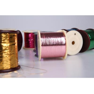 China Multiple Color Abrasion-Resistant Flat Thread M Type Metallic Thread for Embroidery or Knitting for sale