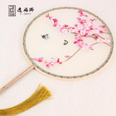 China China Chinese Embroidery Palace Round Silk Fans For Business Gifts for sale