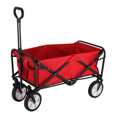 China Beach Outdoor Camping Cart Easy Folding Hand Folding Garden Portable Cart with Telescopic Rod for sale