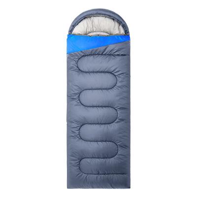 China Comfortable Outdoor Travel Hiking Zipper Camping Increasing Wind Guard 190T 1kg Waterproof Portable Sleeping Bag For Adults Kids for sale