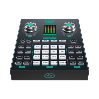 China USB ST10 Soundcard Mixer Portable Musical Professional Audio Interface Studio Recording Sound Cards For Live Stream Mobile for sale