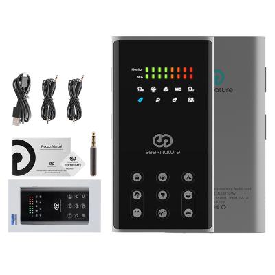 China Boba II Power Karaoke USB Sound Card Music Production Equipment Studio Audio Interface Live Recording Sound Cards Mixer Handheld Phone for sale