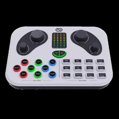 China Metal Panda Broadcast Streaming Sound Card Audio Interface Sound Card Adjustable Audio Mixer for sale