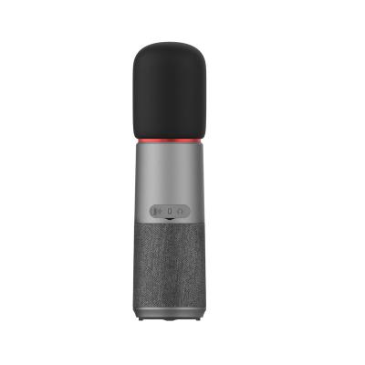 China Handheld Microphone Blue Tooth Karaoke Microphone Wireless Speaker, Portable Rechargeable Karaoke MIC with Stereo Sound for sale