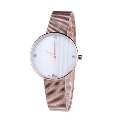 China Water Resistant Manufacturers Simple Design Swiss Quartz Movement Mesh Band Wrist Watch Women for sale