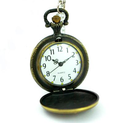 China Movemont Antique Quartz Japan Vintage Logo Custom OEM Pocket Watch for sale